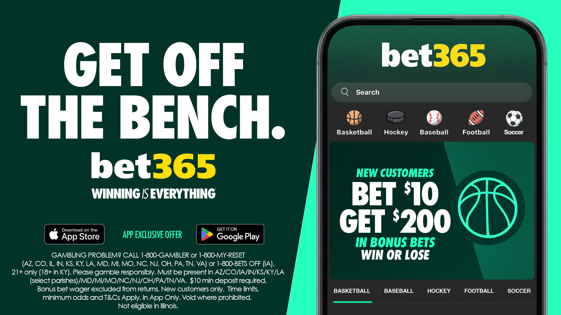 Bet365 Promo PA Bet 10 Get 200